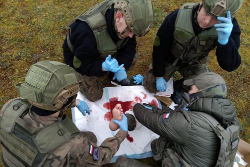 Zajęcia praktyczne klas II oraz III OPW w 5 Pułku Inżynieryjnym w Szczecinie