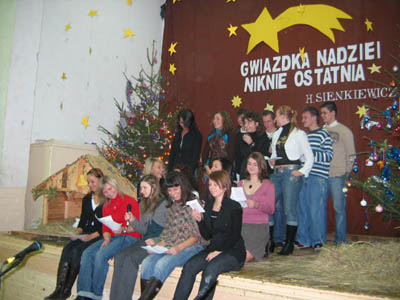 wigilia w liceum w Chojnie